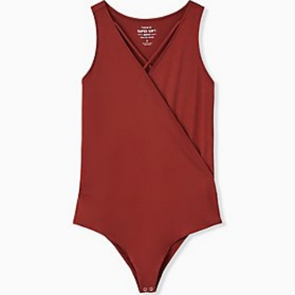 NWOT Torrid Super Soft Surplice Strappy Bodysuit 1X